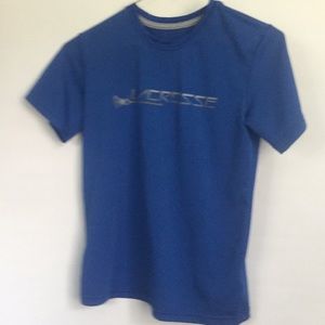 Blue lacrosse shirt